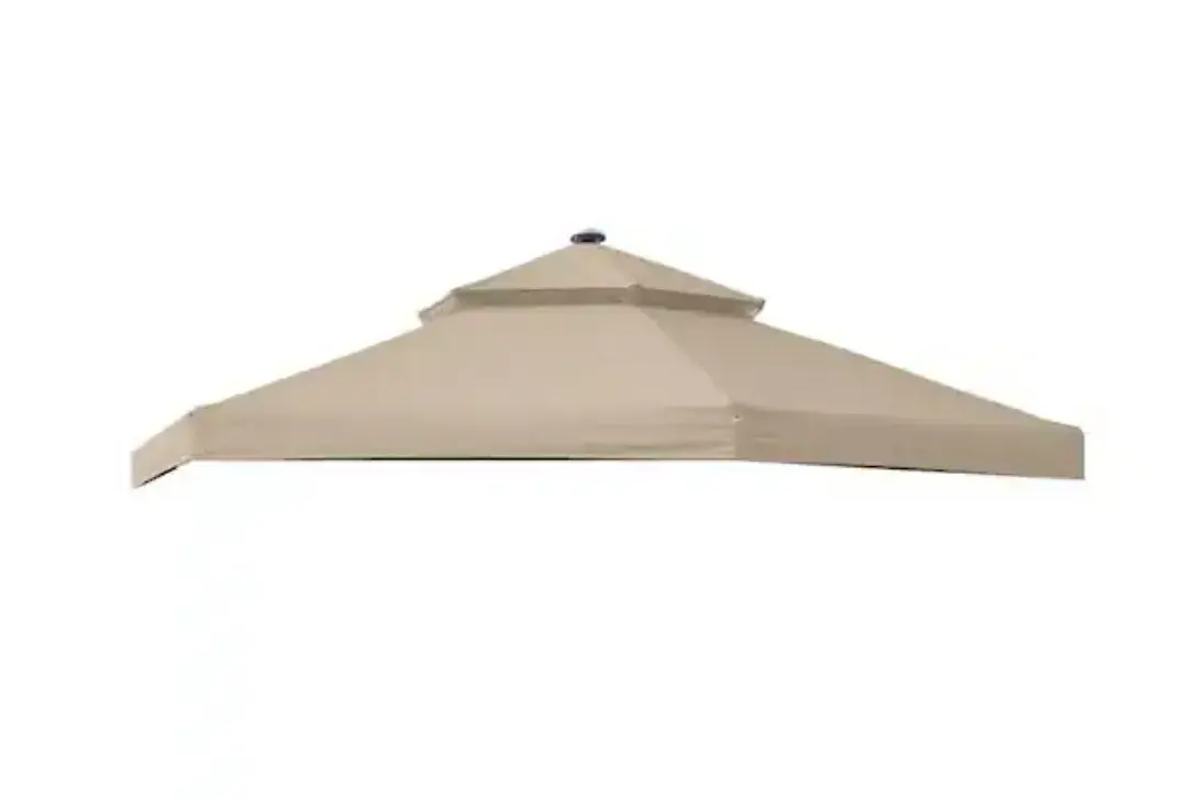 Garden Winds RipLock 350 Beige Replacement Canopy for 10x10 Hexagon Gazebo
