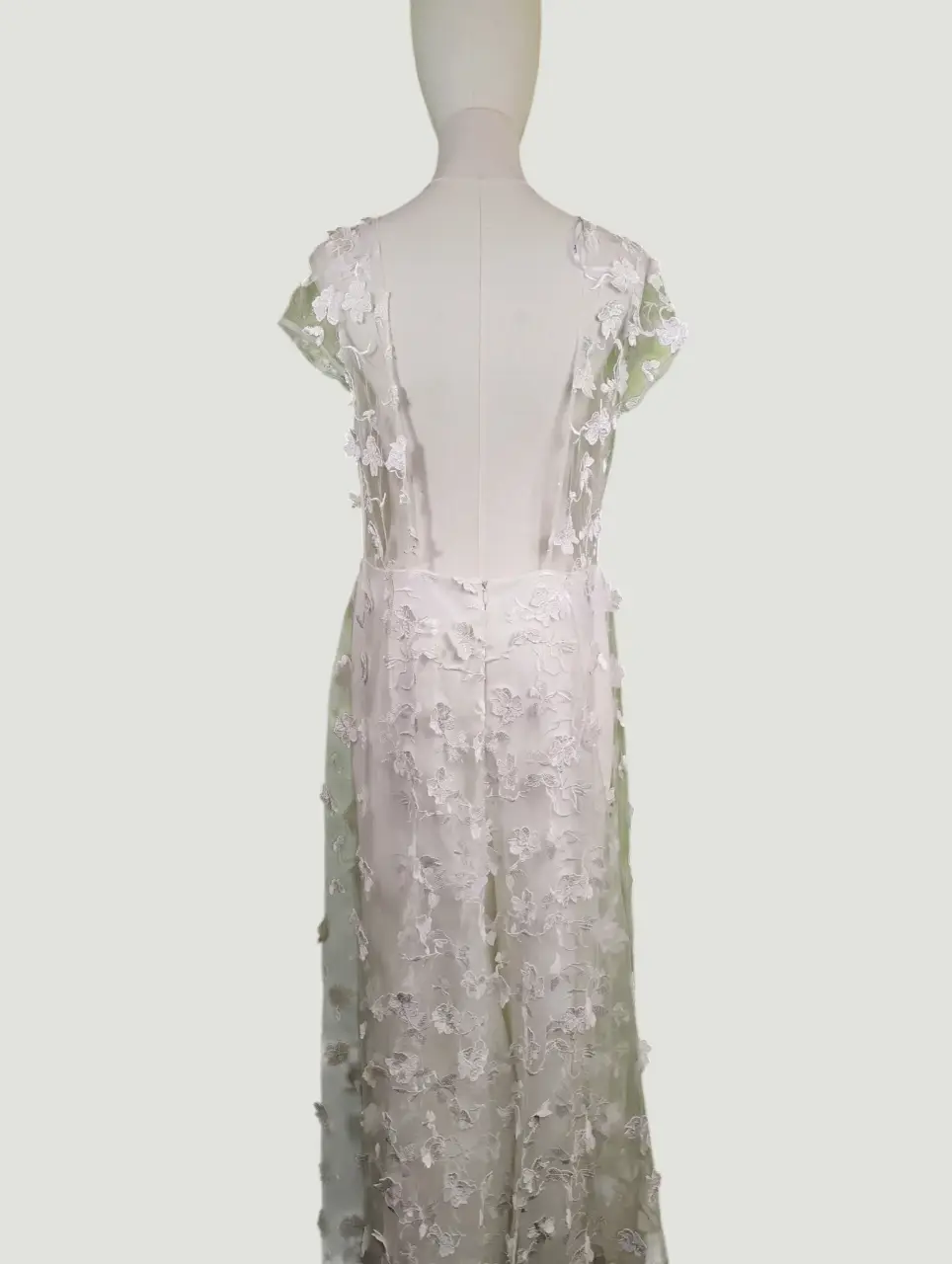 Lulus White Floral Embroidered Overlay Jumpsuit Women's XL NWOT thumbnail 6