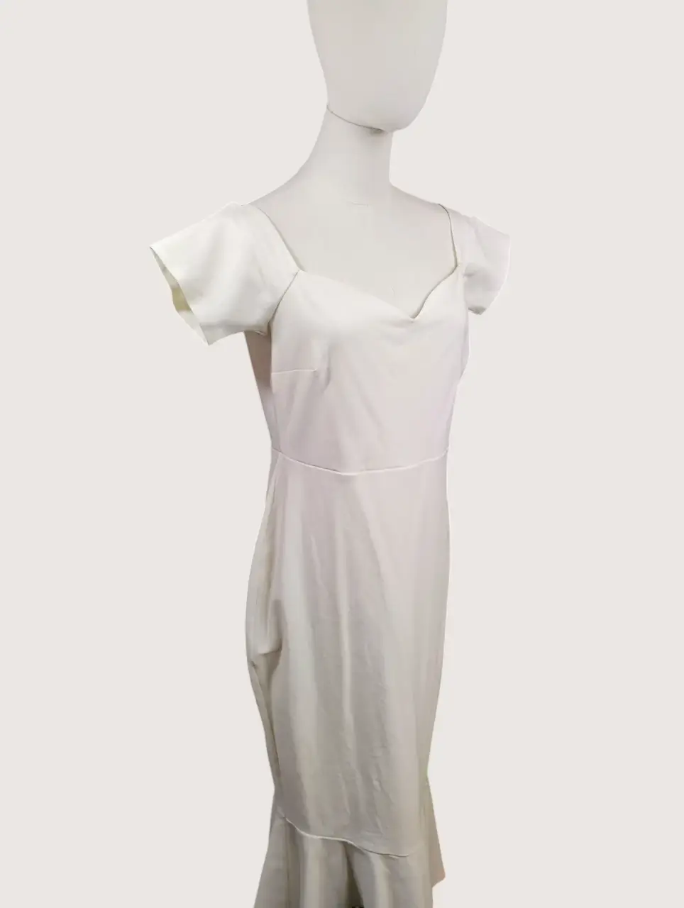Lulus White Off-Shoulder Sweetheart Mermaid Midi Dress XL NWT thumbnail 4