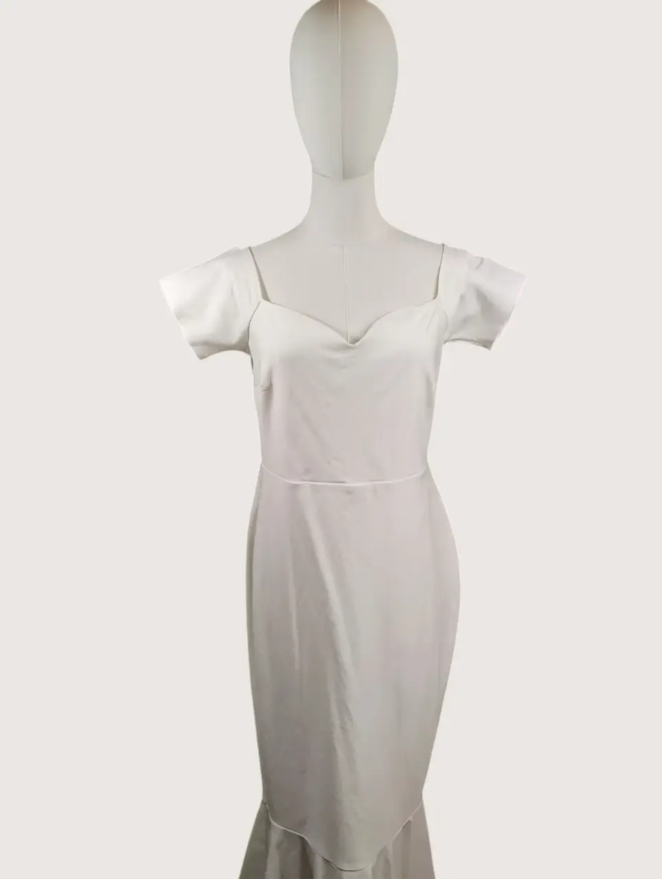 Lulus White Off-Shoulder Sweetheart Mermaid Midi Dress XL NWT thumbnail 6