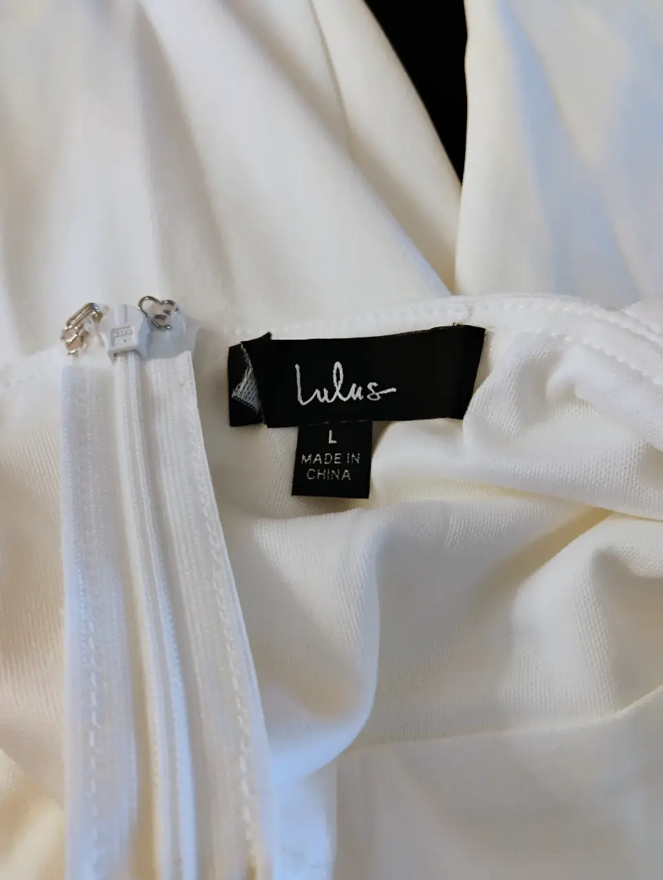 Lulus White Ruffle Sleeve Low Back Wide Leg Jumpsuit Size L thumbnail 4