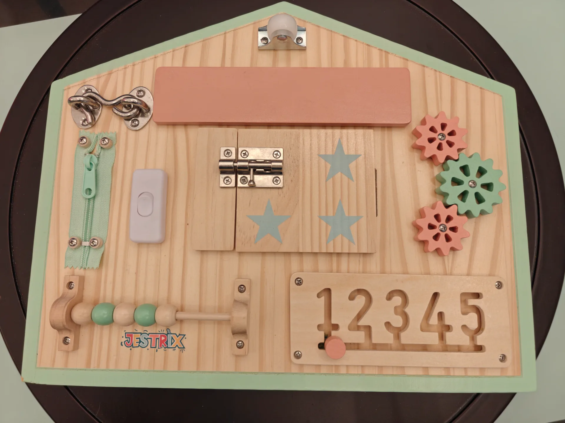 JESTRIX Montessori Busy Board Toddler Activity Sensory Toy