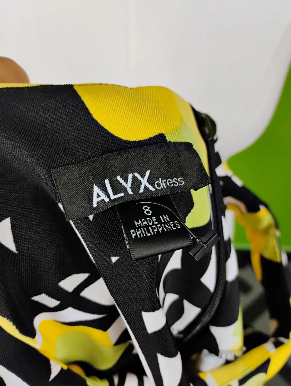 ALYX Women's Black Yellow Floral Square Neck Sleeveless Dress Size 8 thumbnail 5