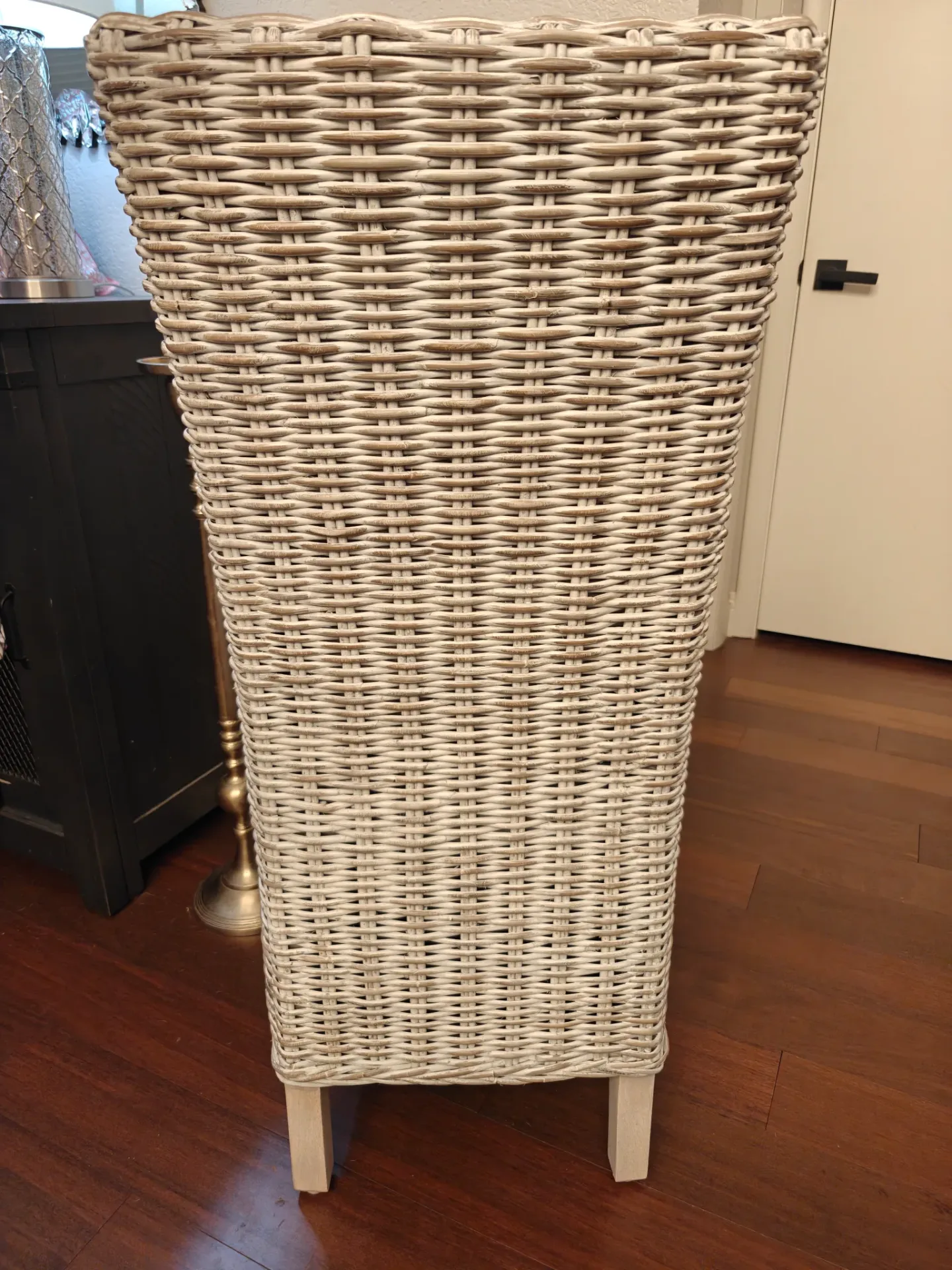 Florence Highback Washed Wicker Dining Chair New in Box thumbnail 4