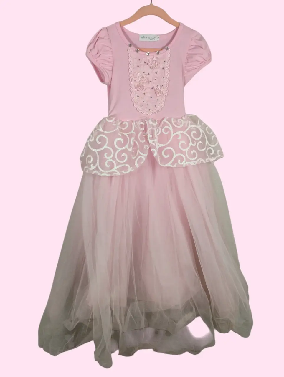 Trish Scully Child Pink Princess Tulle Dress Girls Size 3 Costume Play