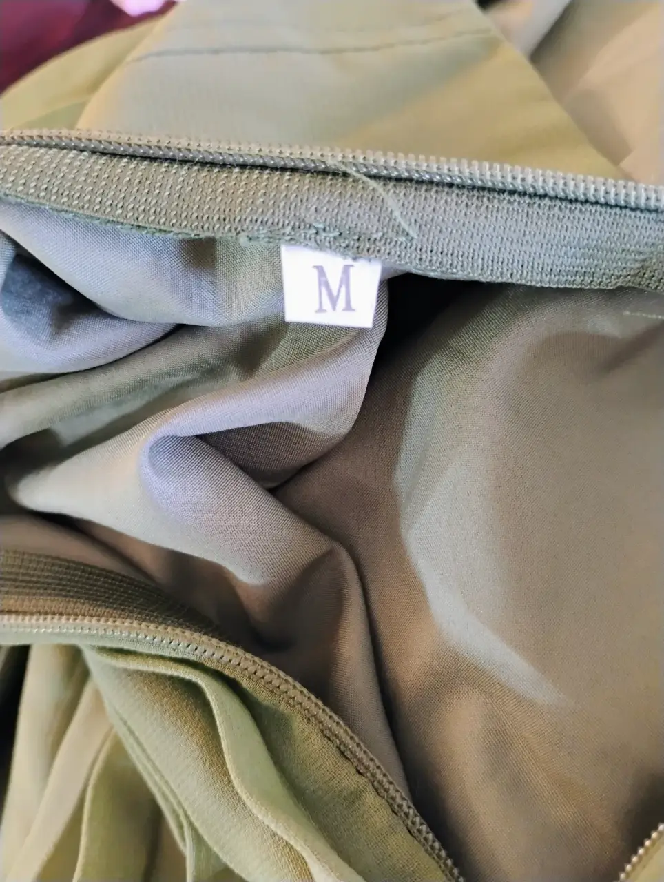 Modenaire Olive Green Pleated Bustier Spaghetti Strap Maxi Dress M thumbnail 3