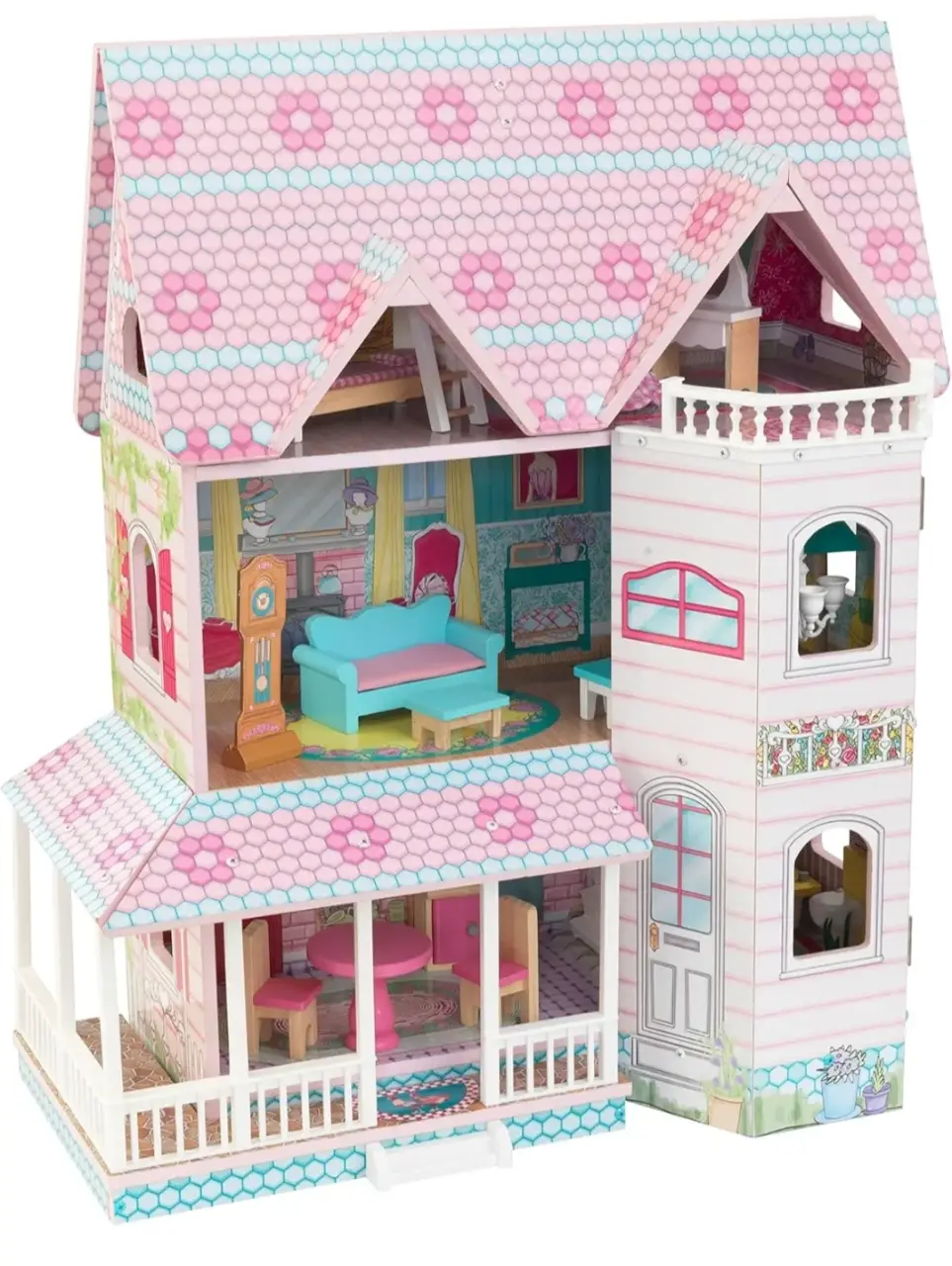 KidKraft Abbey Manor Wooden Dollhouse with Furniture & Accessories