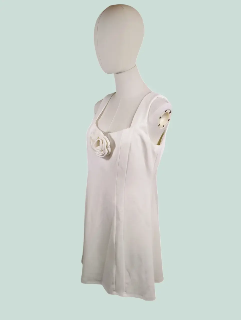 Lulus White Rosette A-Line Mini Dress Women's XL thumbnail 9