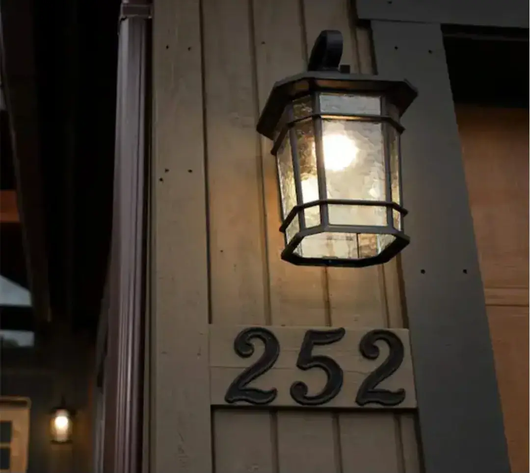 KODA Outdoor LED Wall Lantern Dusk-to-Dawn New In Box Black or Bronze thumbnail 6