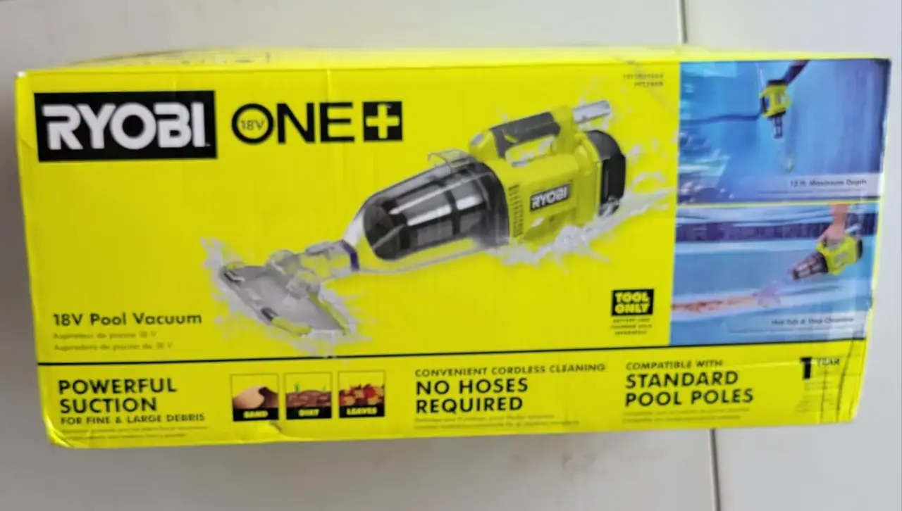 Ryobi ONE+ 18V Cordless Pool Vacuum Cleaner PCL780B Tool Only New