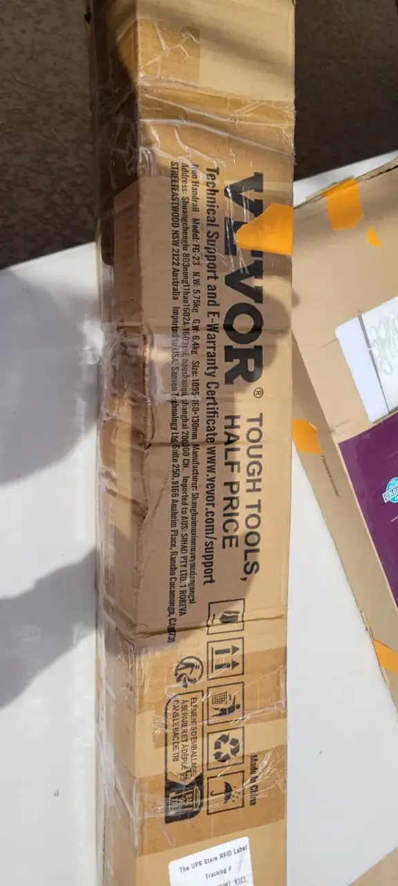 VEVOR Iron Handrail Stair Railing - New In Box thumbnail 2