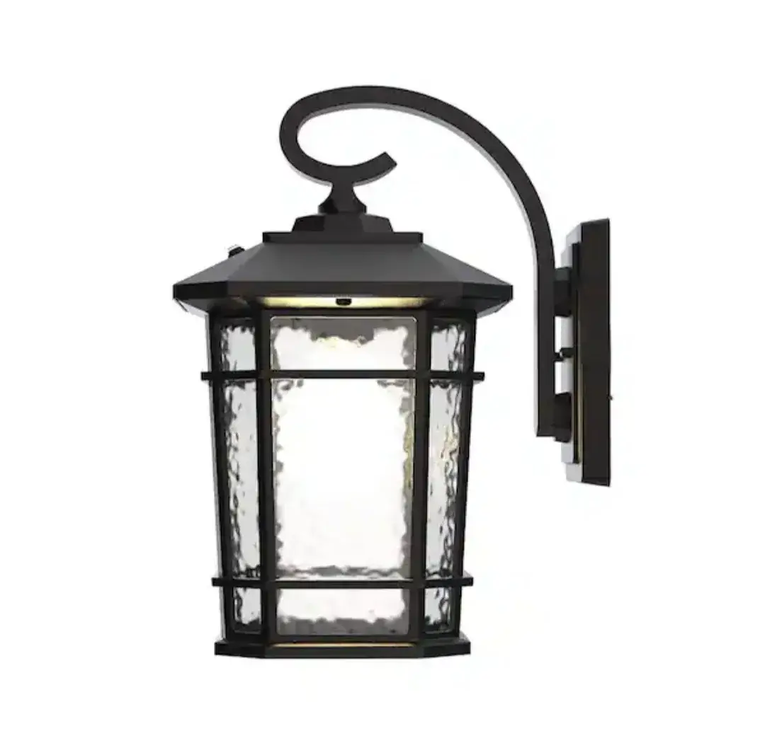 KODA Outdoor LED Wall Lantern Dusk-to-Dawn New In Box Black or Bronze thumbnail 3