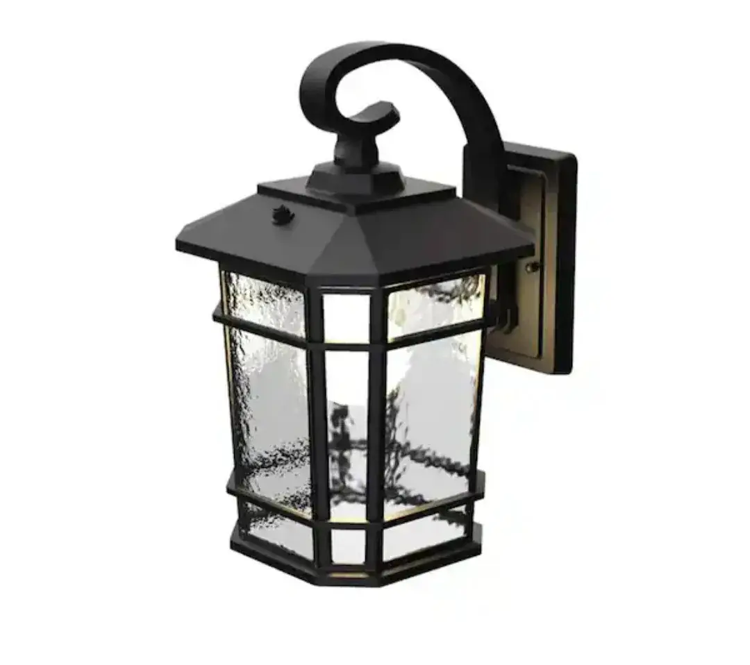 KODA Outdoor LED Wall Lantern Dusk-to-Dawn New In Box Black or Bronze thumbnail 2