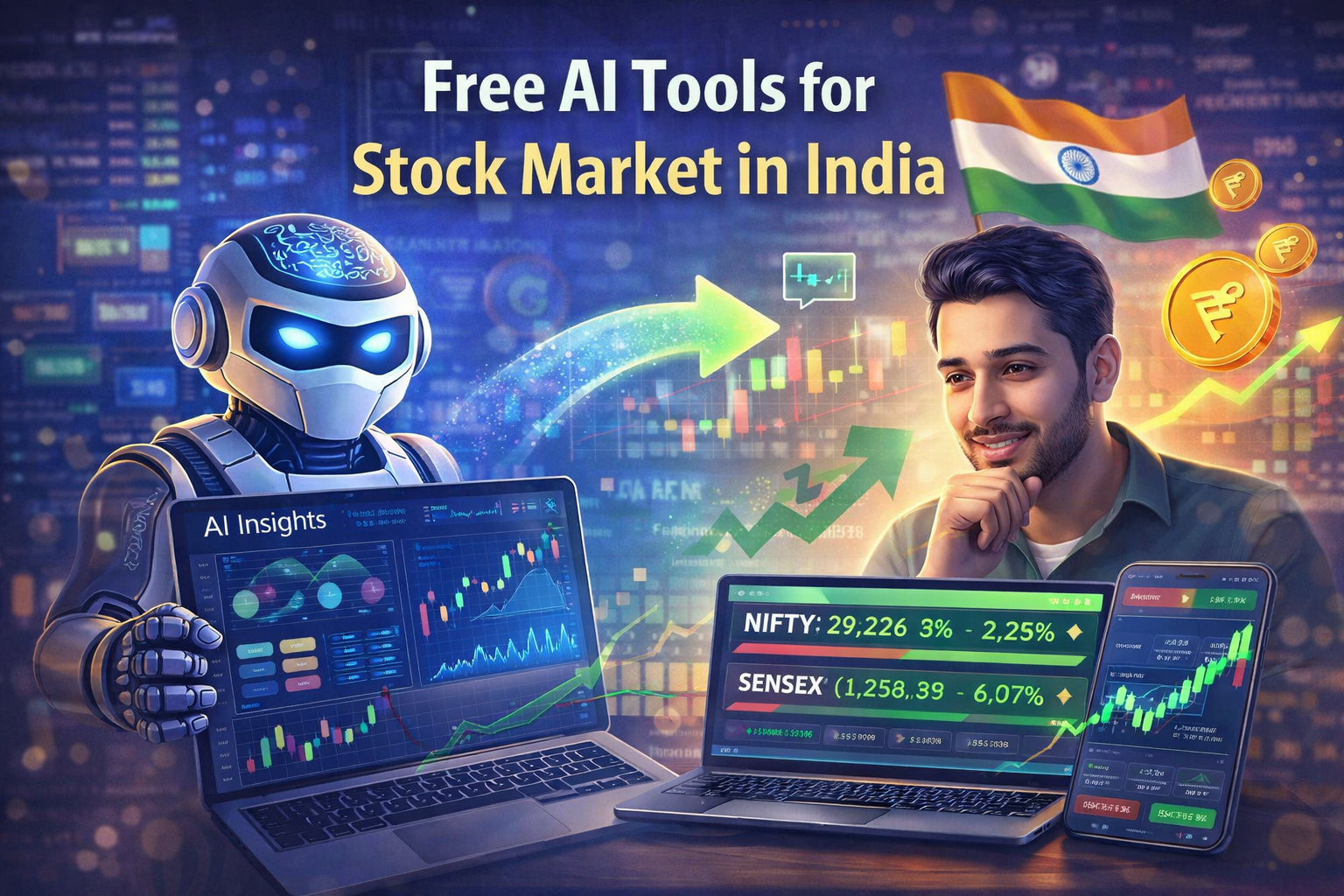 Free AI tools for stock market in India