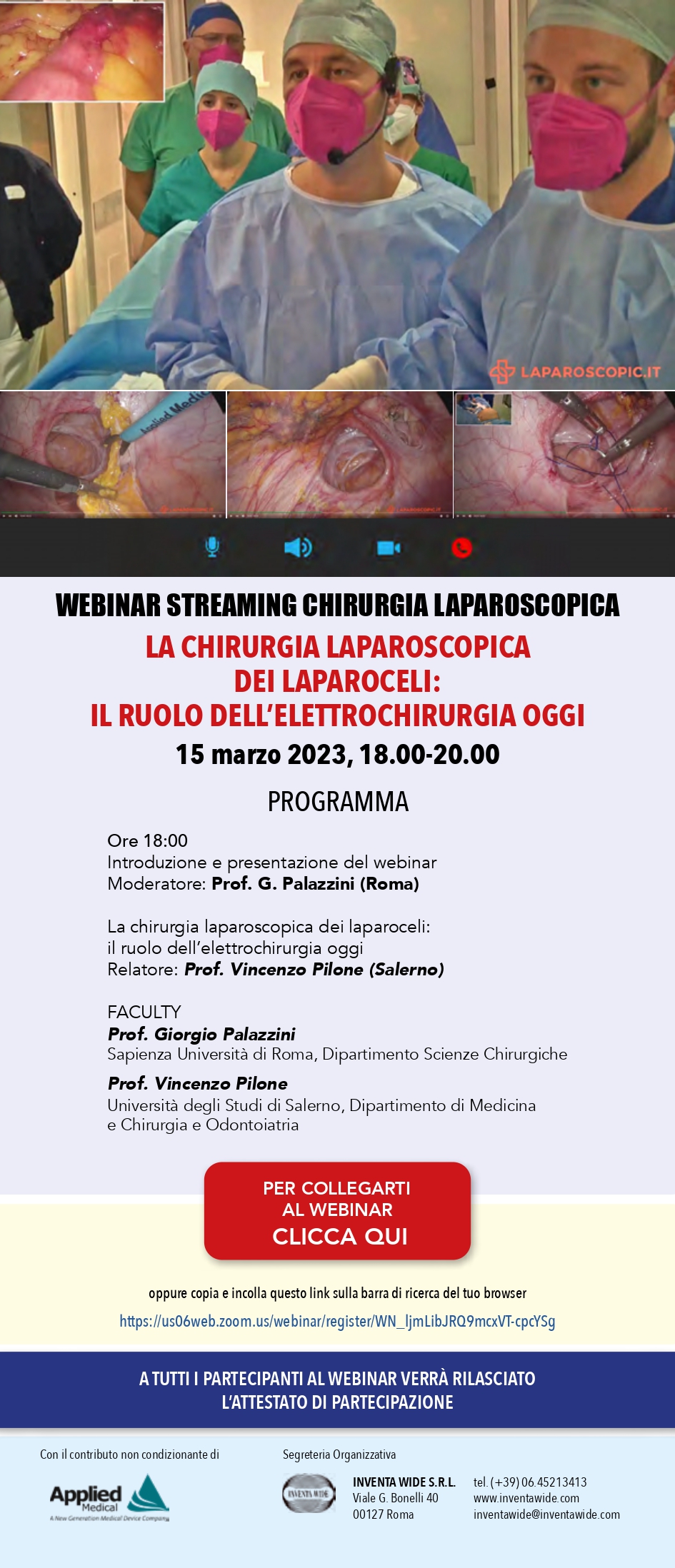 La chirurgia laparoscopica dei laparoceli: il ruolo dell'elettrochirurgia oggi