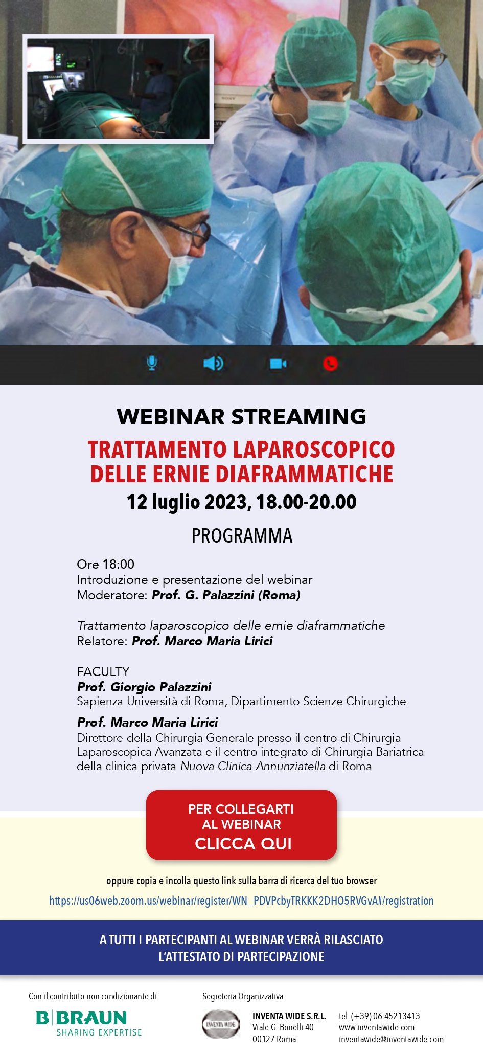 Trattamento laparoscopico delle ernie diaframmatiche