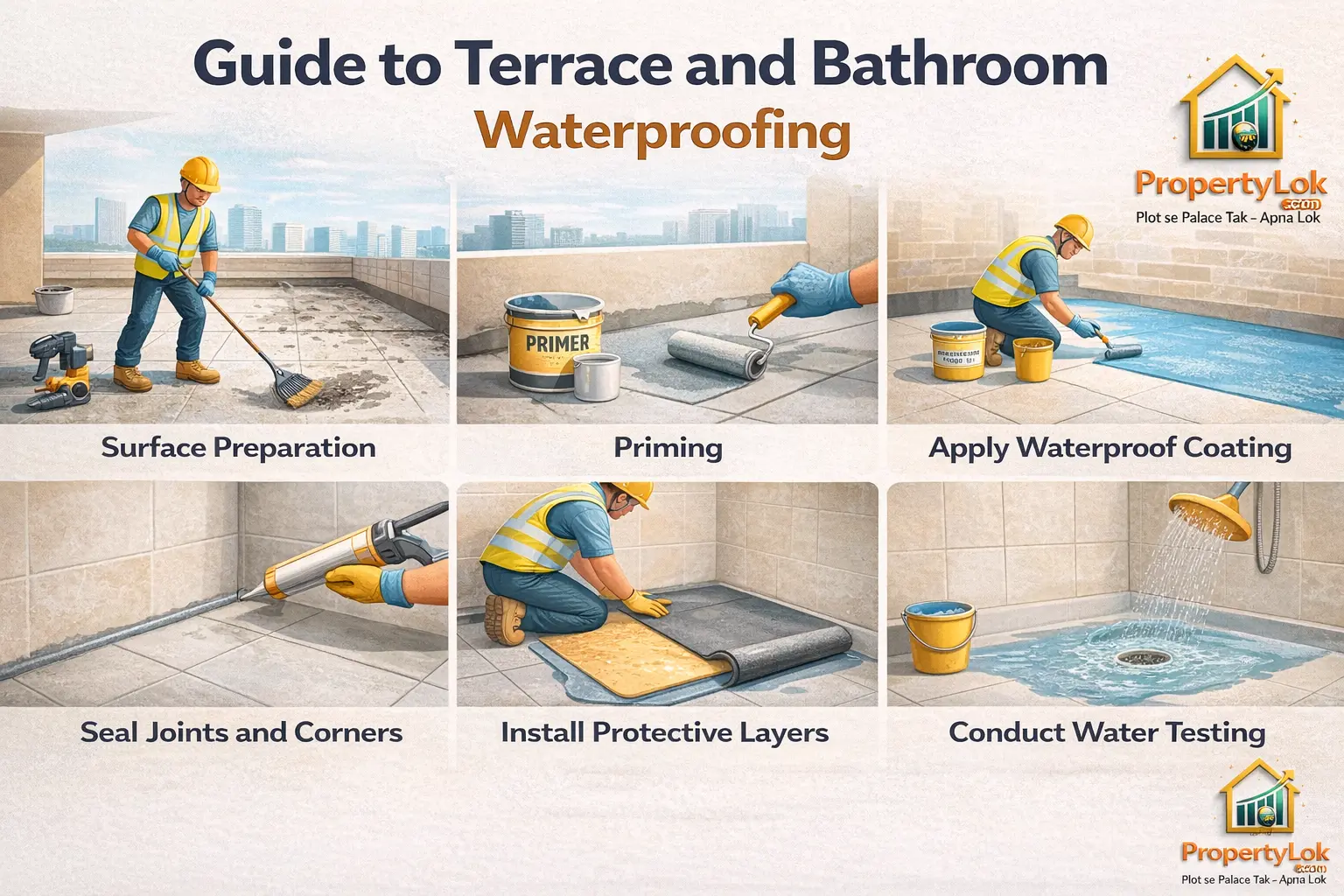 Terrace and bathroom waterproofing guide