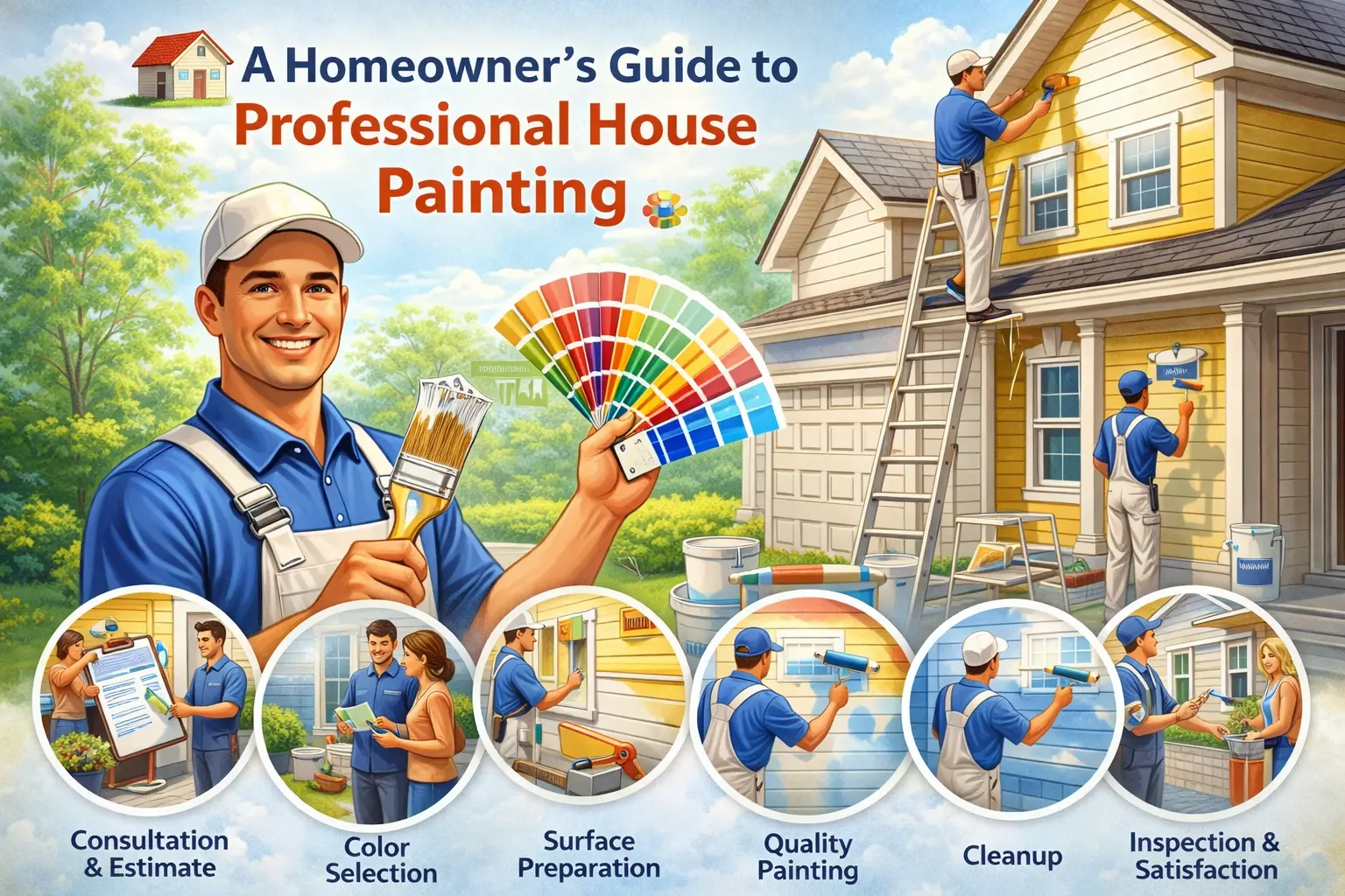 Professional house painting guide