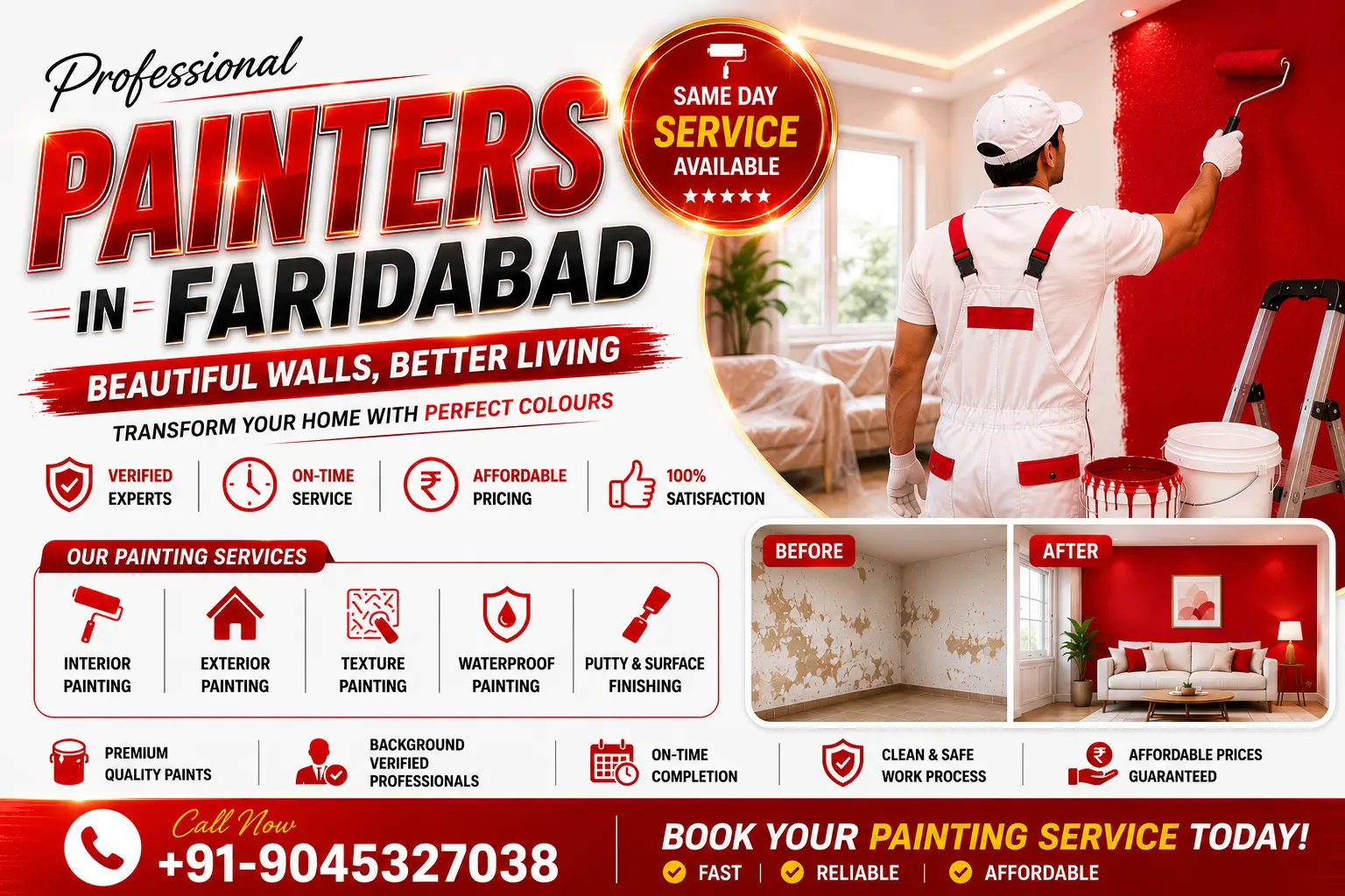 Professional Painters in Faridabad | Verified Local Experts 2026 Professional Painters in Faridabad | Verified Local Experts 2026