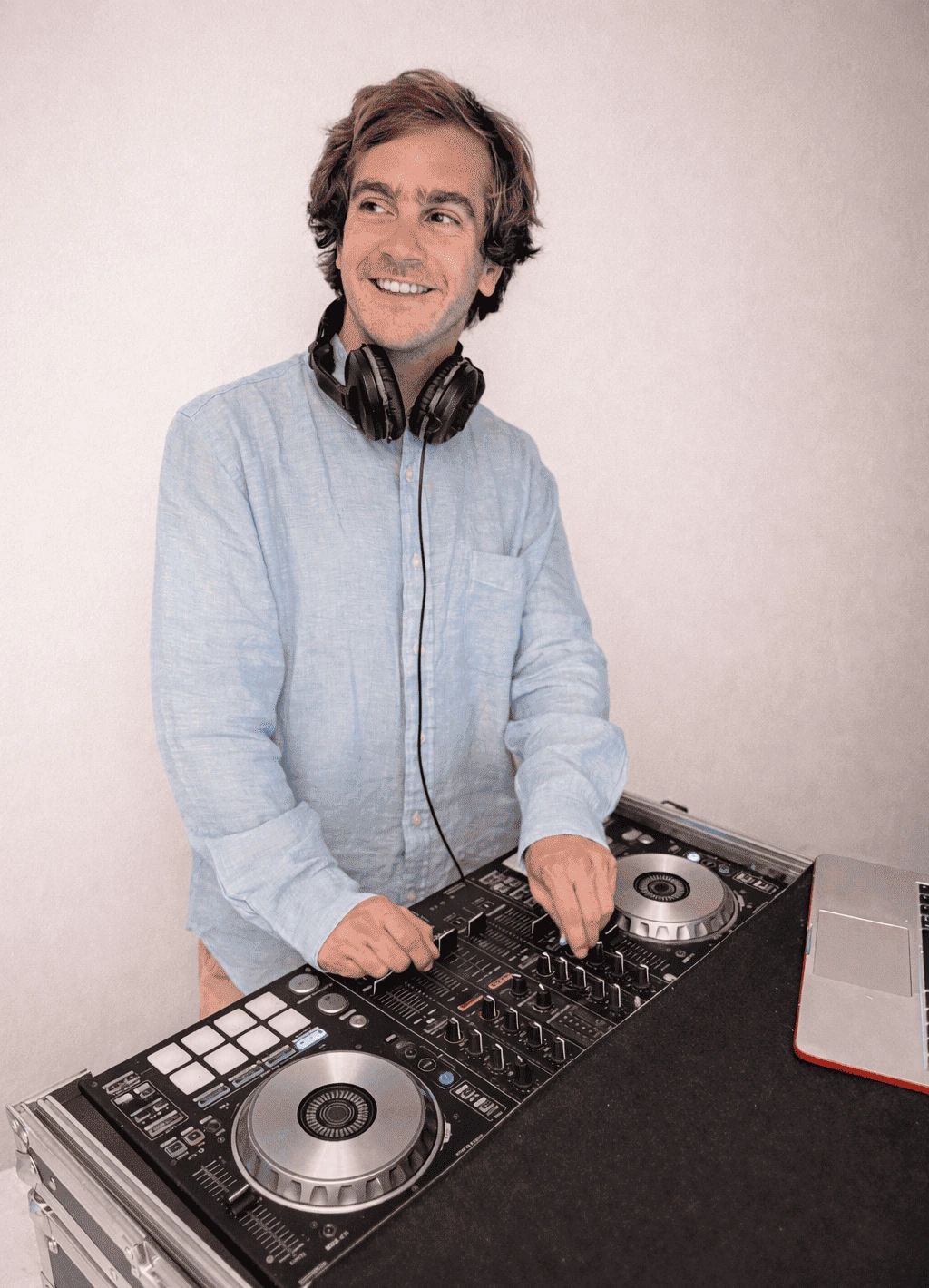 Professional portrait of the DJ, Agustin Correa