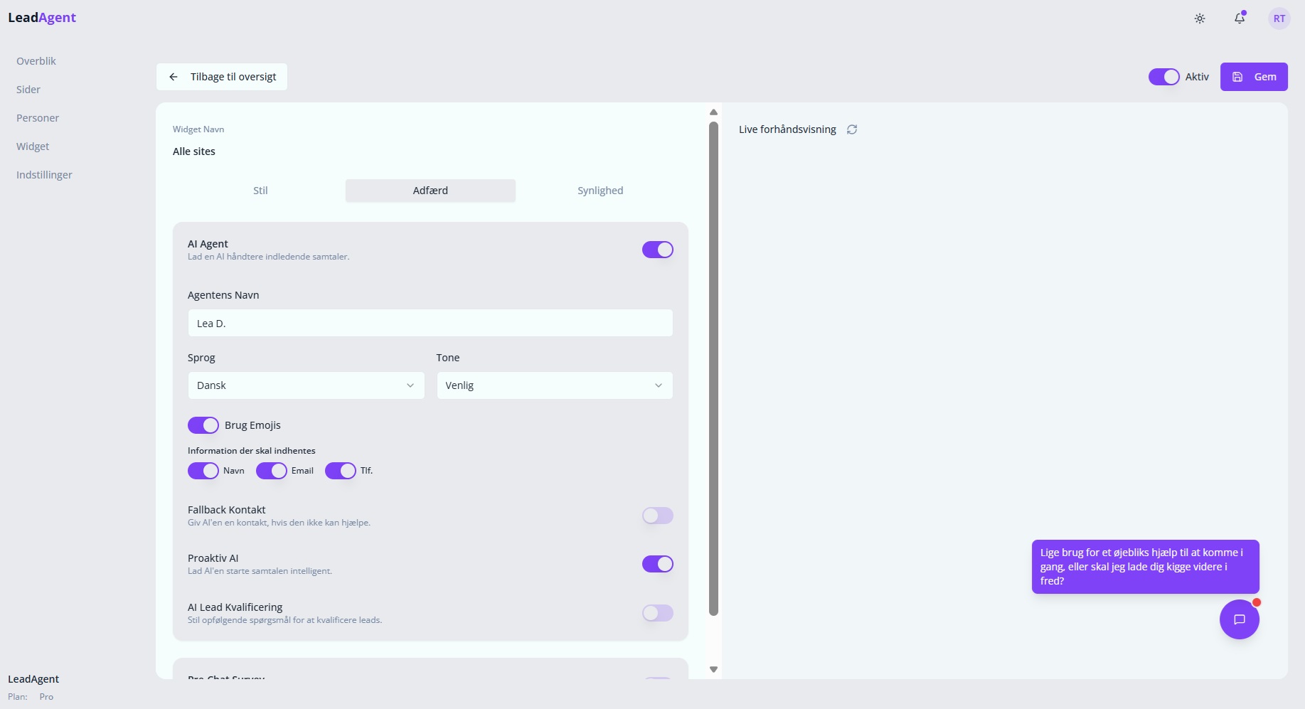 Avanceret Regelmotor