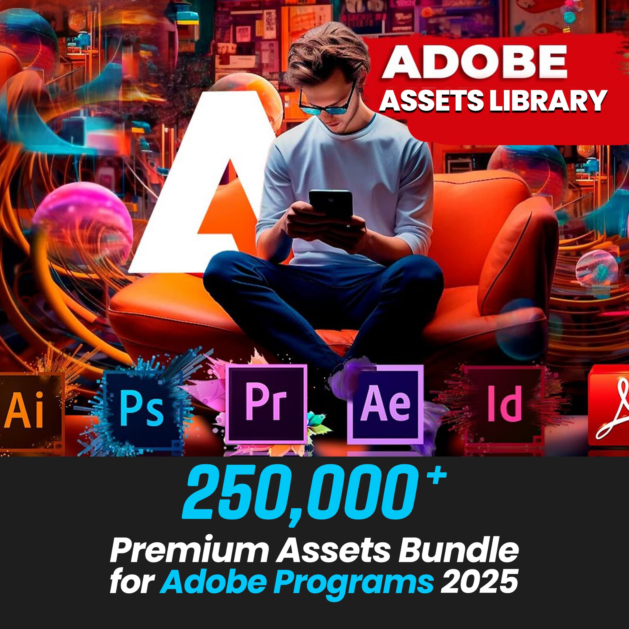 Ultimate Adobe Assets Collection, Huge Assets Library for Designers & Video Editors