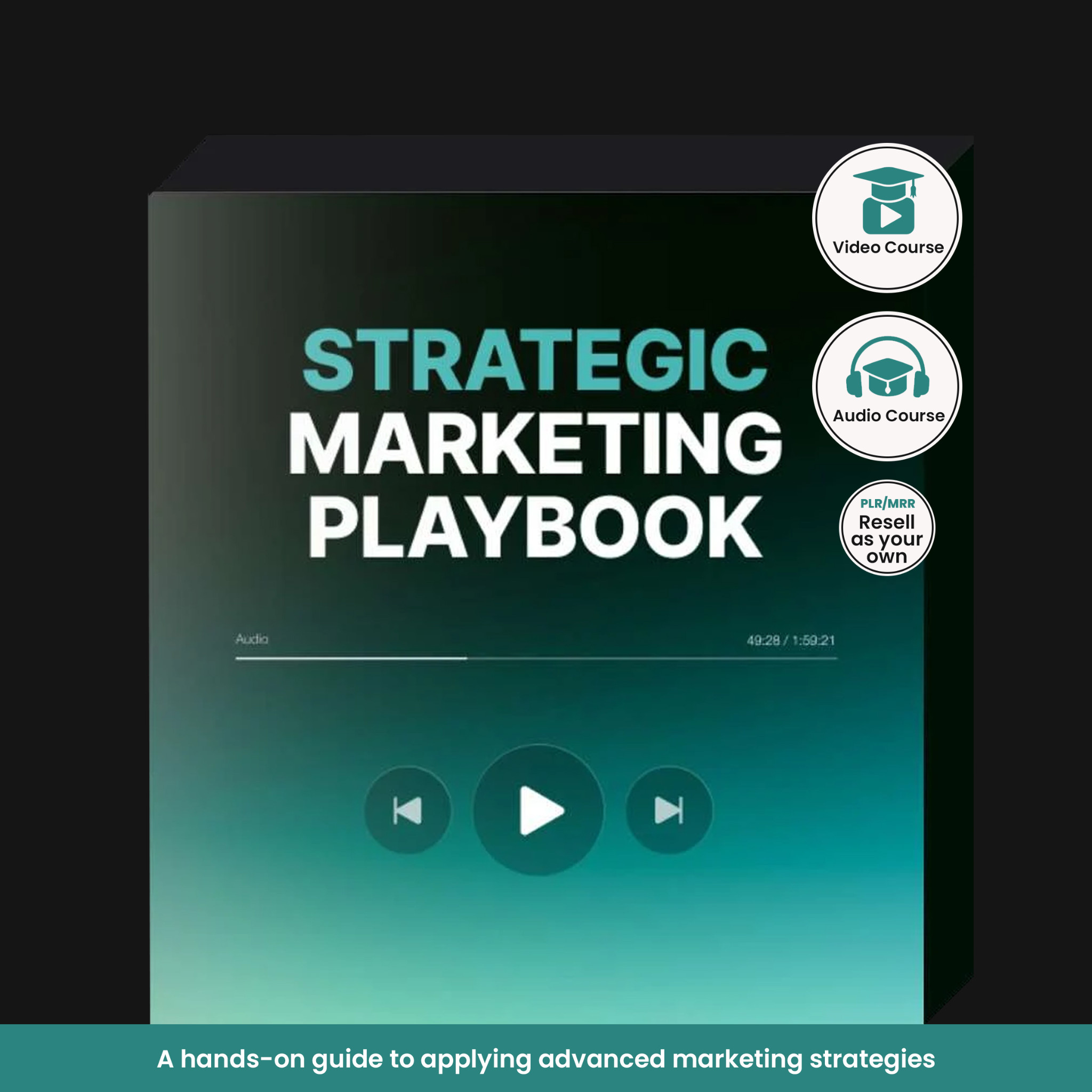 Strategic Marketing Playbook PLR MRR Course | Video & Audio Training | Advanced Direct Response Marketing | Resell as Your Own