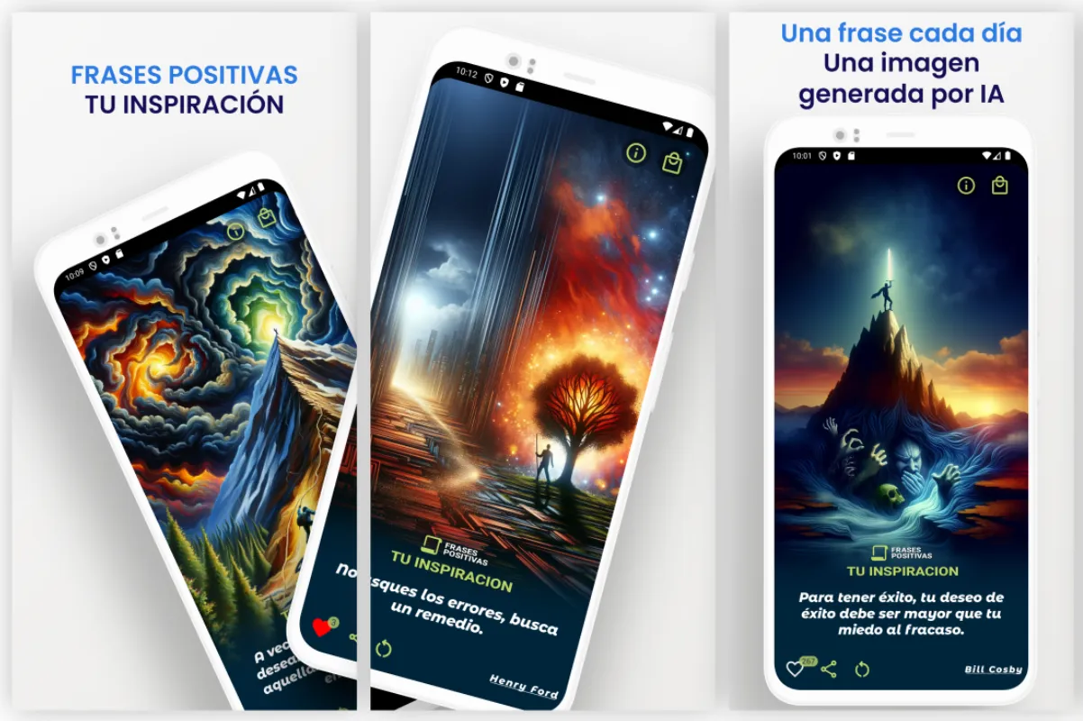 Screenshot of Uplifting Quotes app