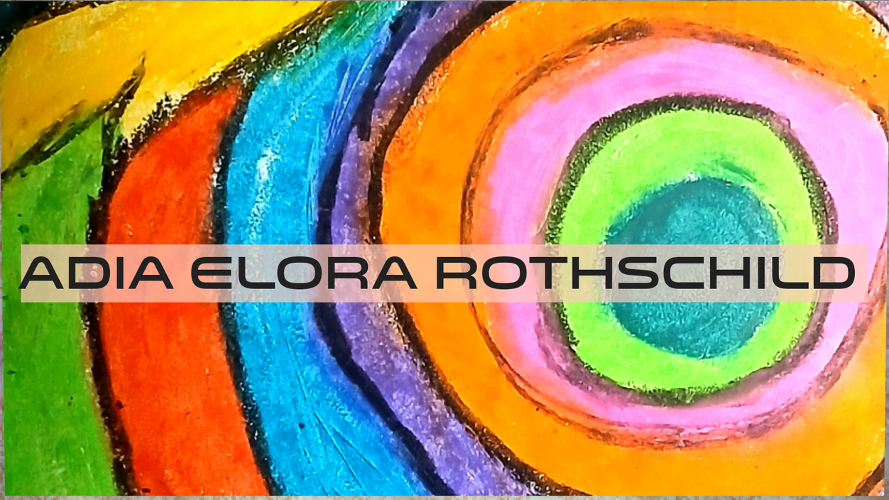 Graphic design work for Adia Elora Rothschild, an artist from New York.