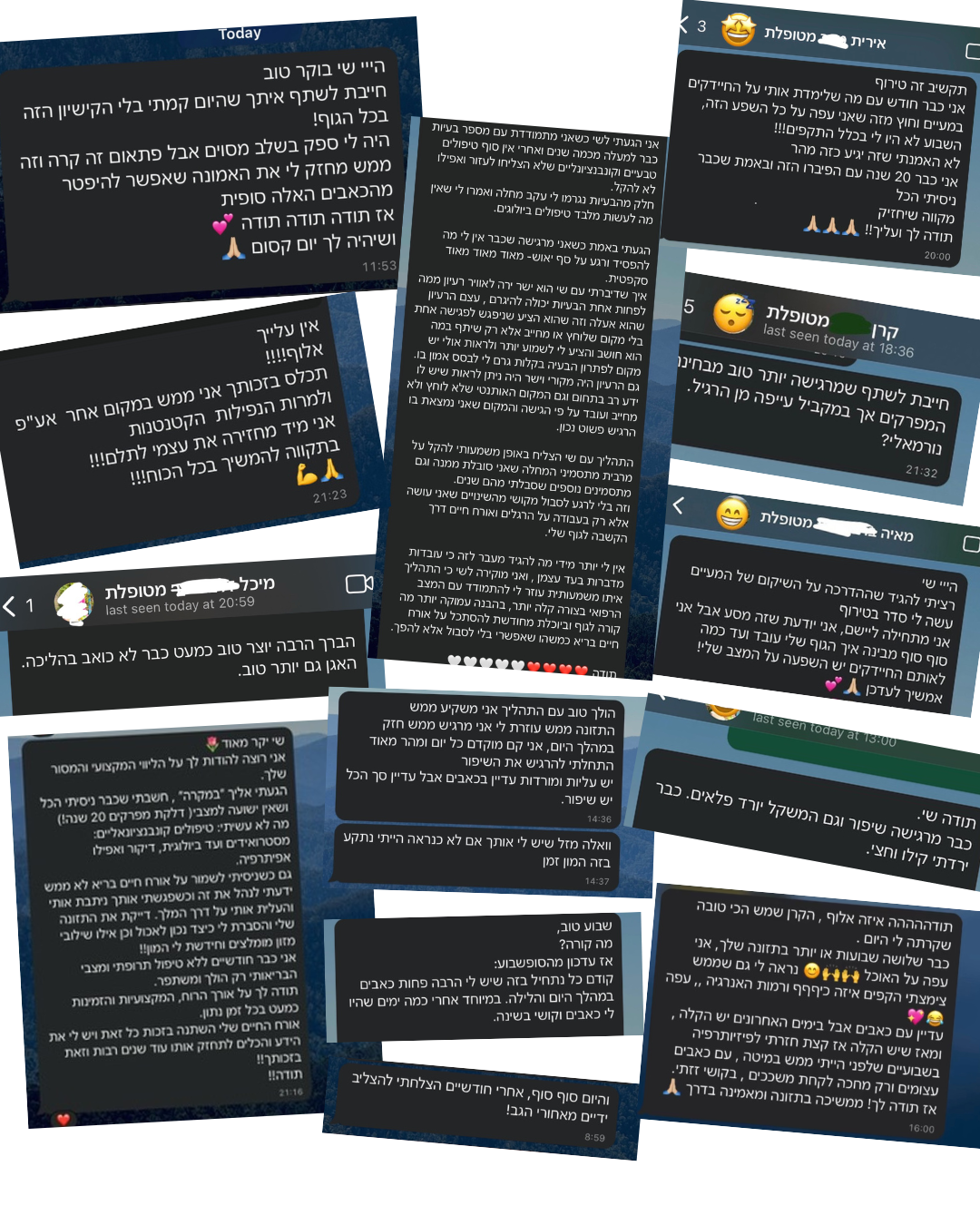 Testimonials from clients