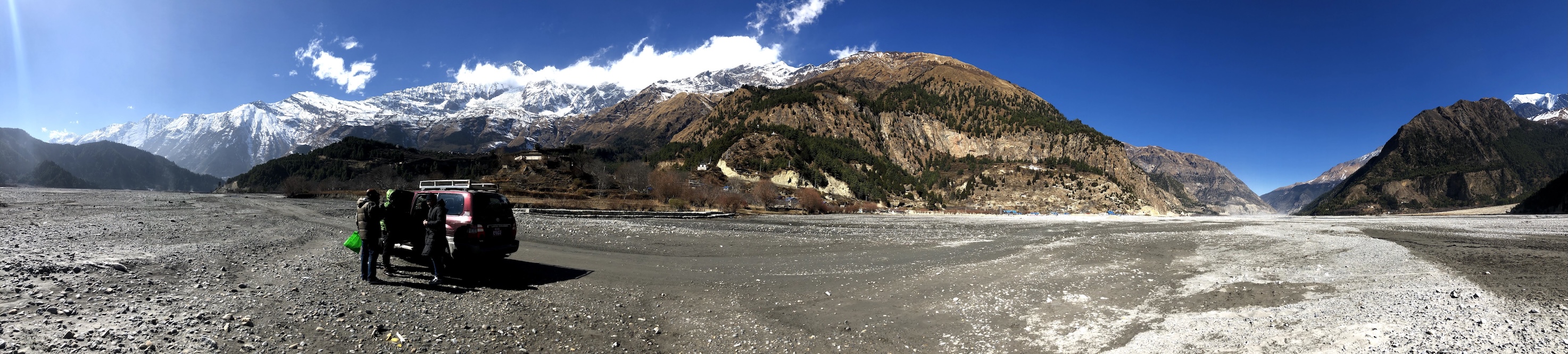 Panorama of a Himalayan valley