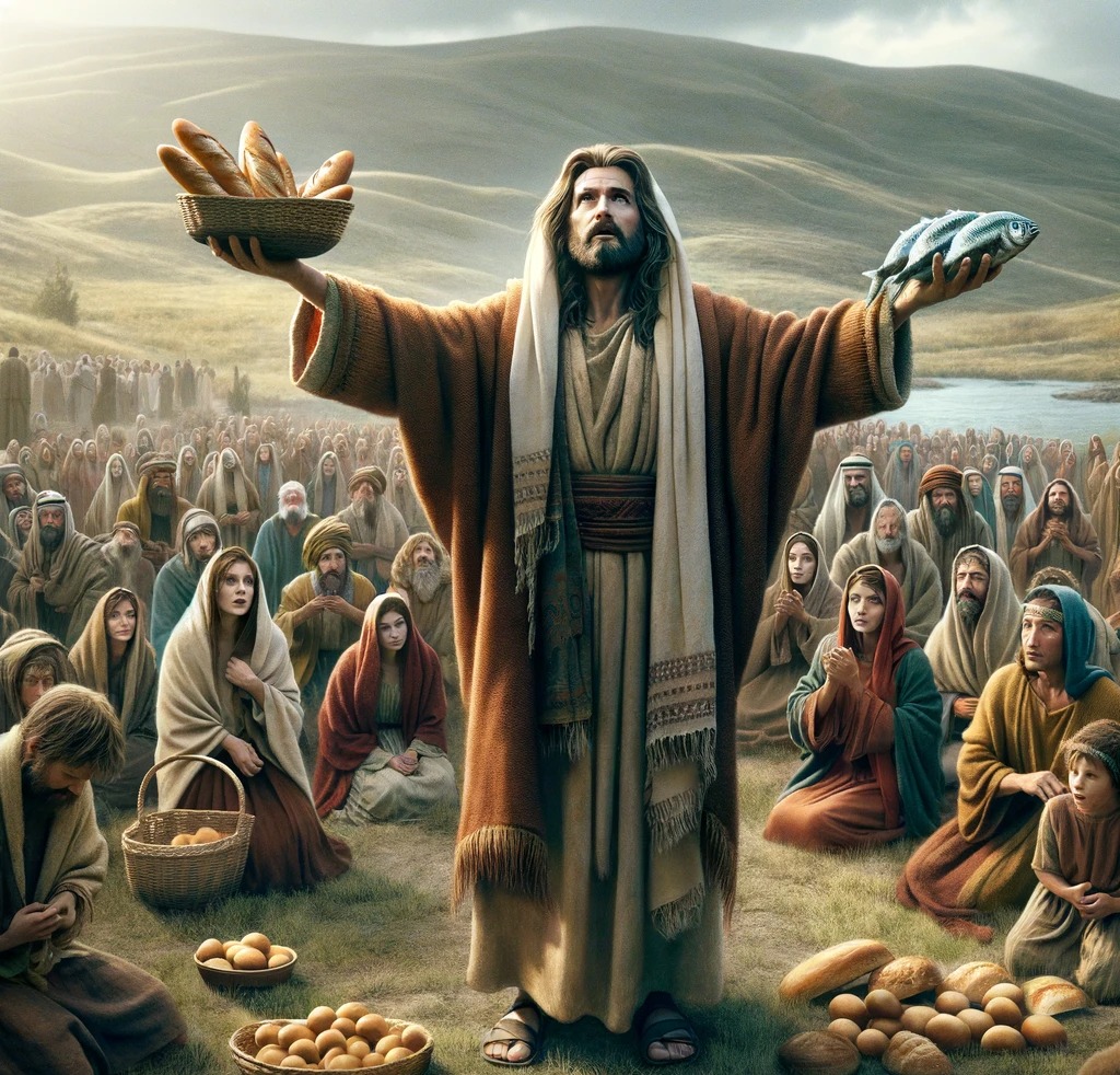 Jesus feeding the 5000