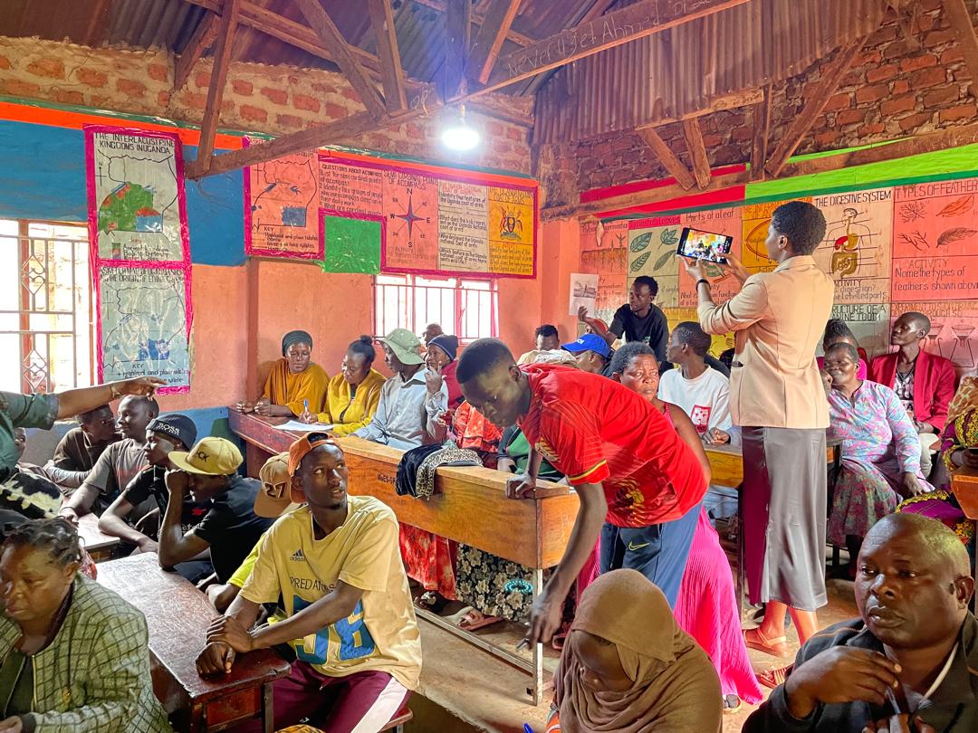 An engaging community meeting in session.