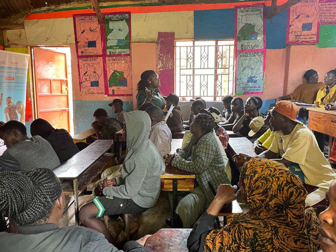 Community members gathered for an informational session.