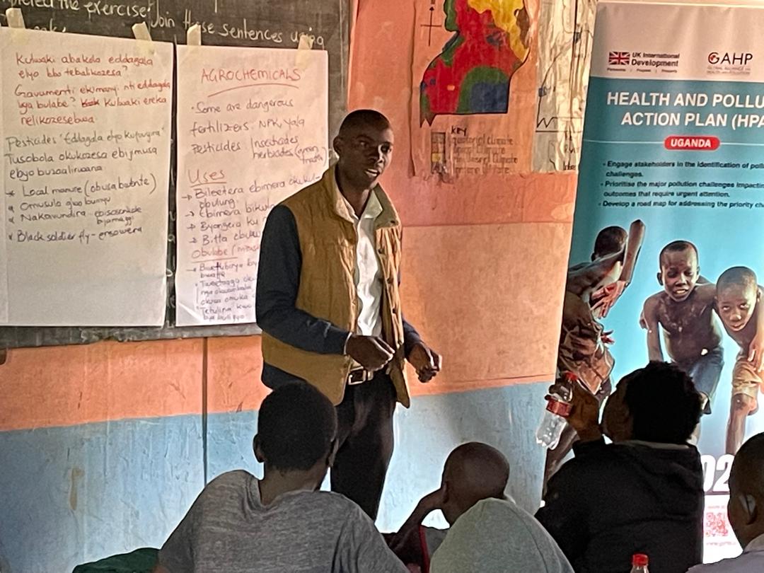 A presenter engaging with the audience.