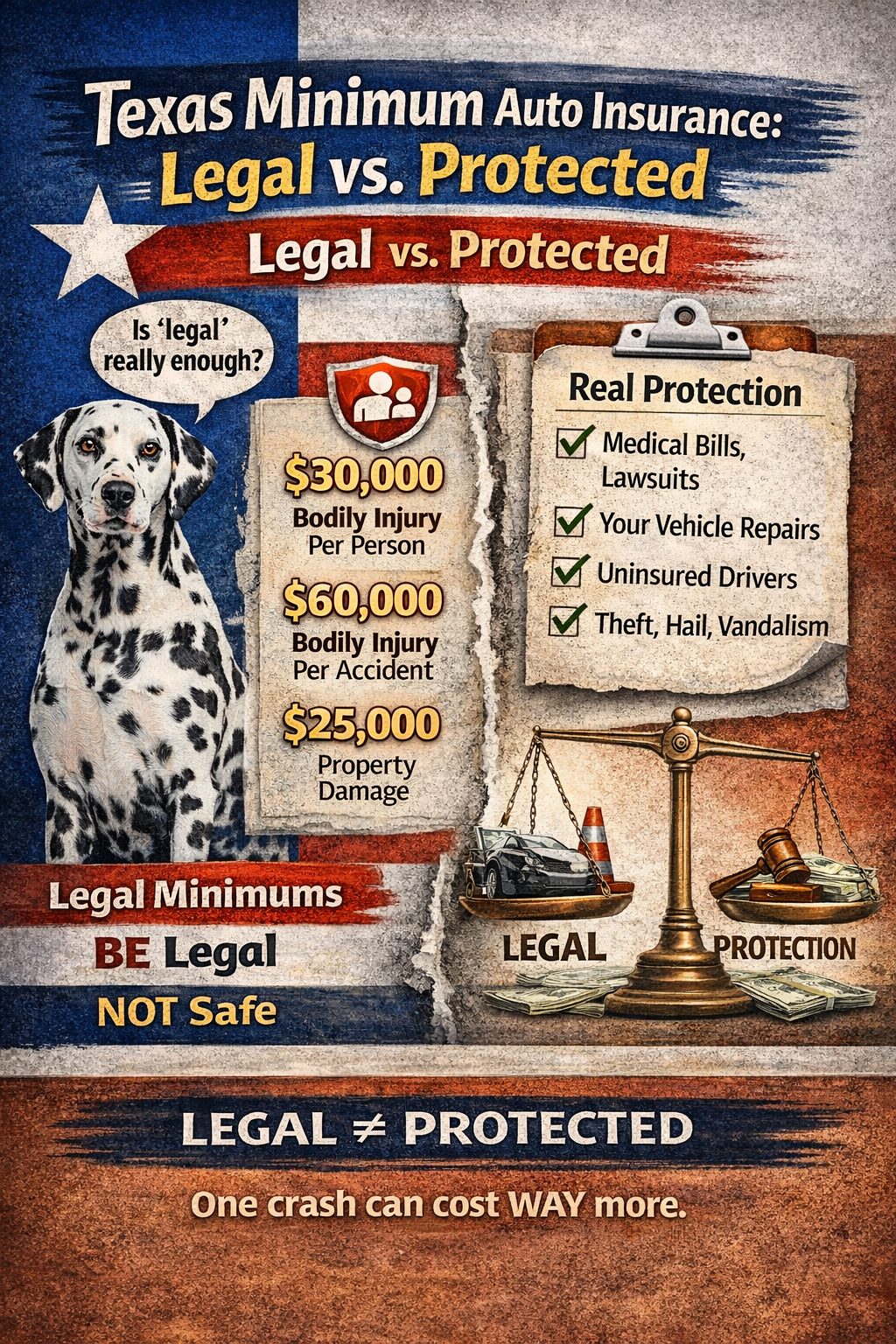 A car after a serious front-end collision