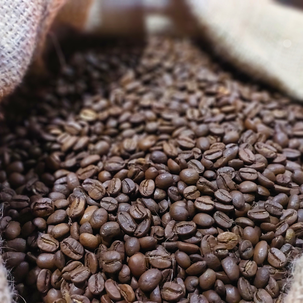 A bag of Ethiopian Yirgacheffe coffee beans.