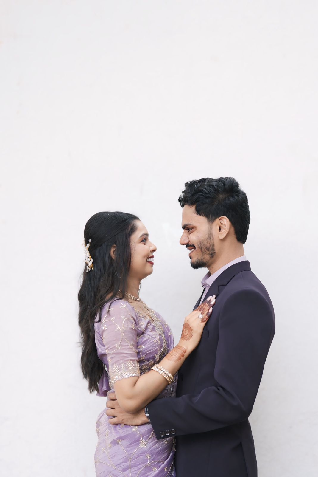 A photo of the happy couple.