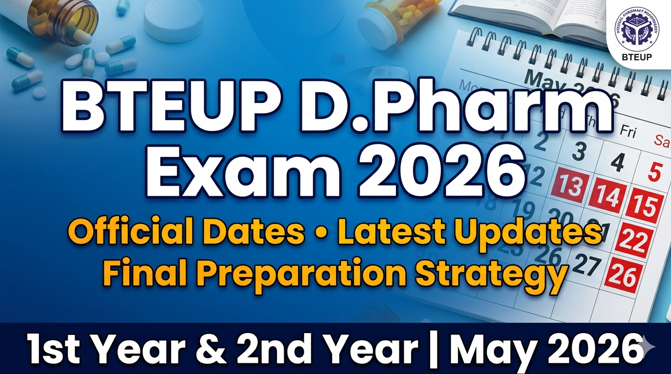 BTEUP D.Pharm Exam 2026: Official Dates, Latest Updates & Final Preparation Strategy