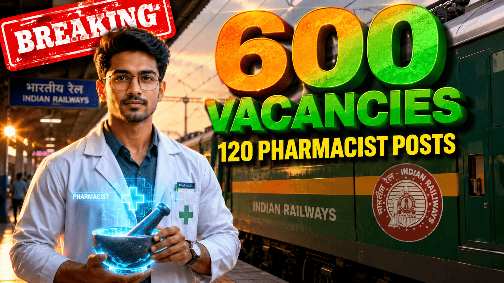 🚨 RRB 600 Paramedical Vacancy 2026-27: 120 Pharmacist Posts Approved — Notification, Eligibility & How to Apply!