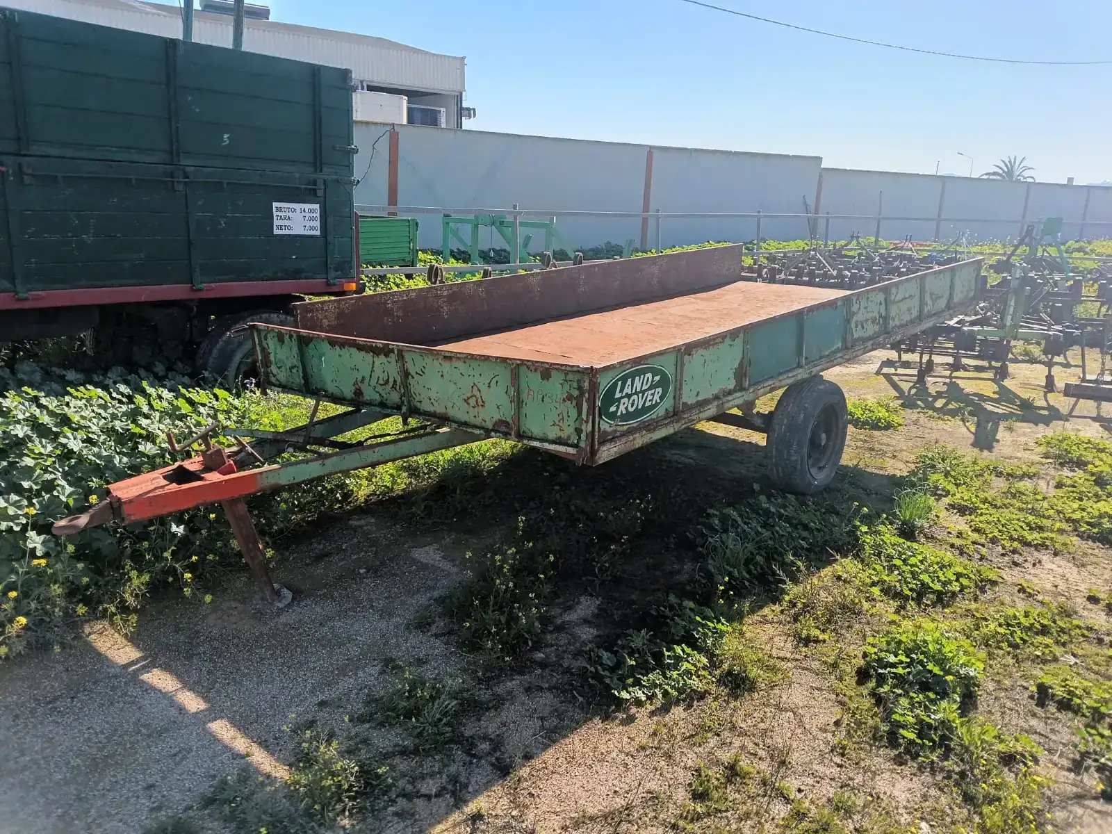 Remolque agrícola de 1 eje de 4000x1800x300 | remolques-agricolas