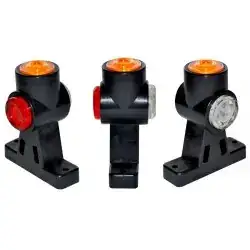 LÁMPARA DE MARCADOR 18XLED DL02 ÁMBAR ROJO Y BLANCO - Imagen del producto