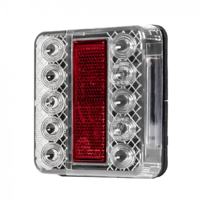 Piloto trasero blanco de 12V con 14 LED - Imagen del producto