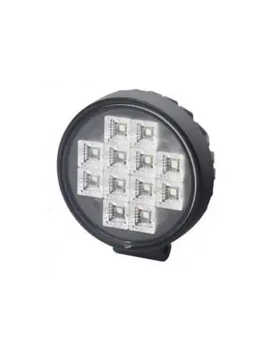 Lampara de trabajo redonda 12 led con interruptor - Imagen del producto