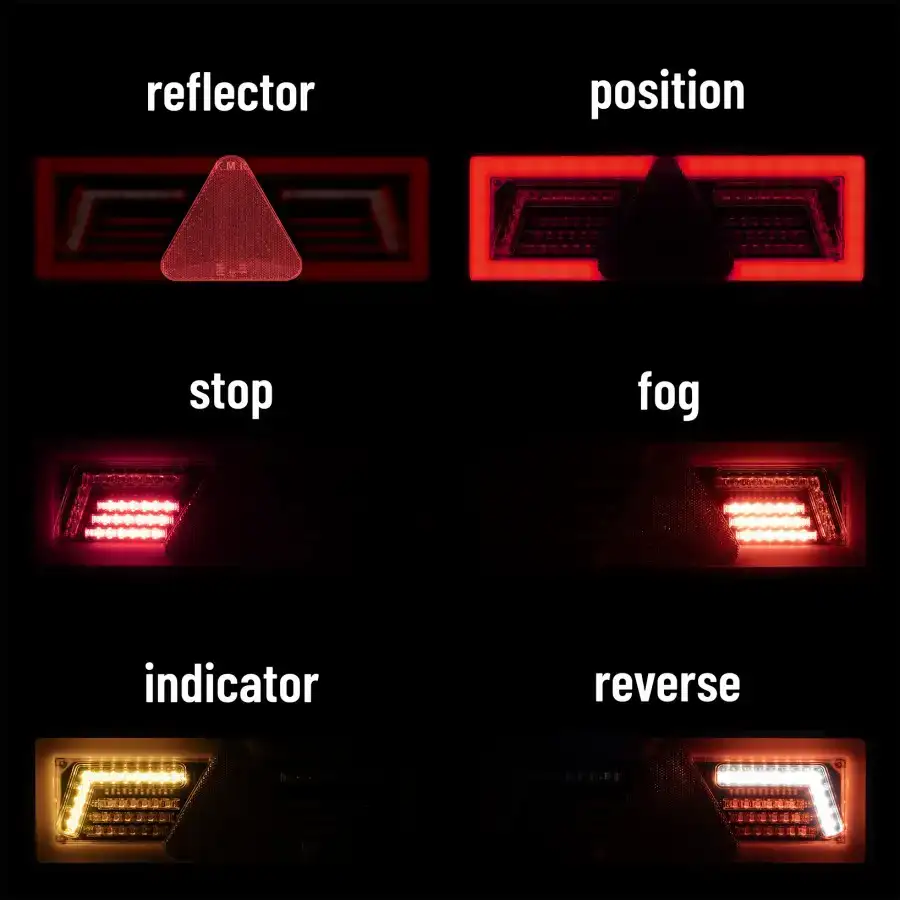 Luz trasera combinada KMR 1 96 LED 12/24V izquierda - vista 3