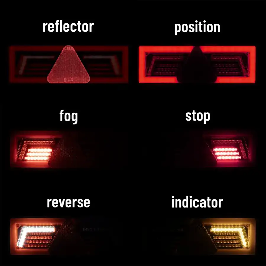 Luz trasera combinada KMR 1 96 led 12/24 v derecha - vista 3