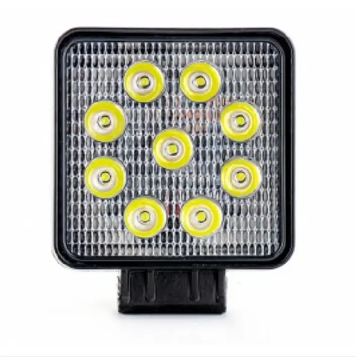 Foco trabajo cuadrado 9 led 1774 LUM. | luces-auxiliares-y-glibo