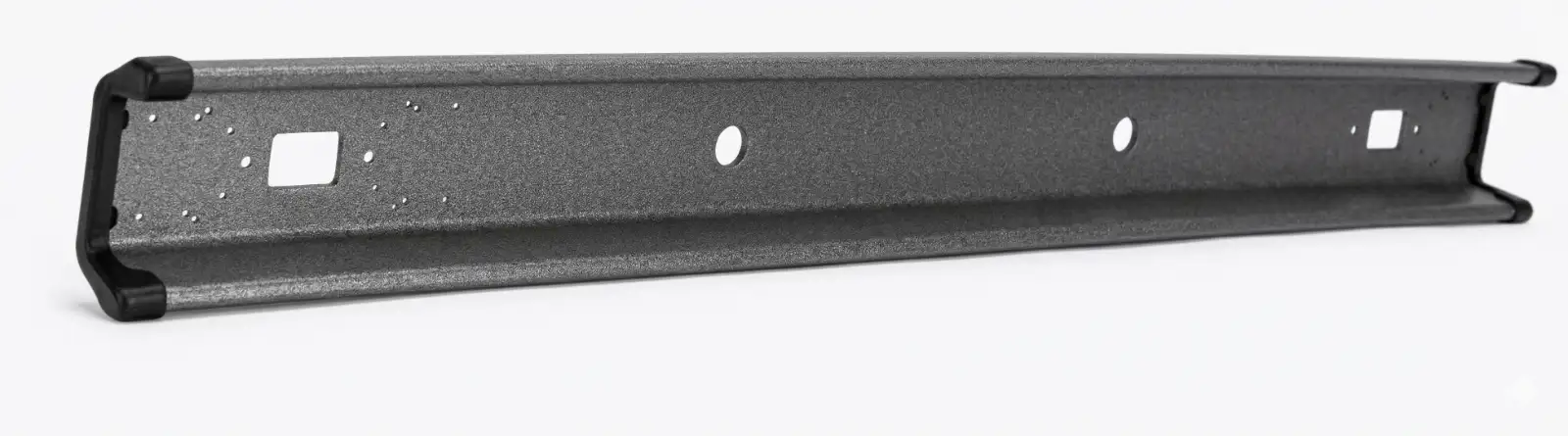 Paragolpes gris con topes de plástico 2400x2 mm | paragolpes