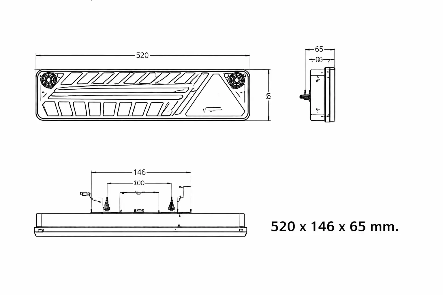 Piloto trasero LED multifunción derecho - vista 3