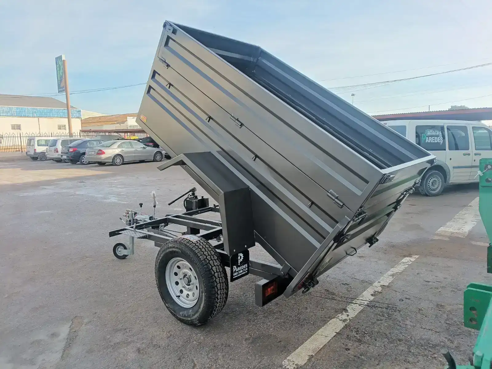 Remolque basculante todoterreno 1 eje 2200x1300x600+300 - vista 8